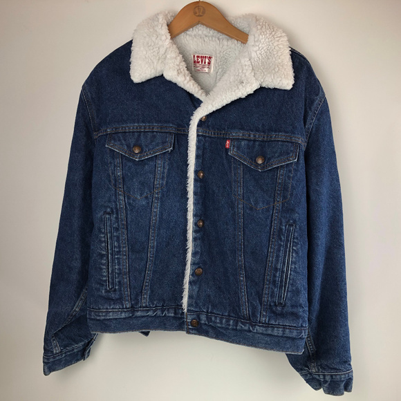 Levi's Trucker Sherpa Lined Denim Jean Jacket - Picture 4 of 8